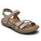 Cobb Hill Rubey 3-strap Women's Comfort Sandal - Taupe - Angle