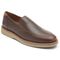 Dunham Clyde Men's Slip-on Dress Shoe - Saddle Brown Leather - Angle