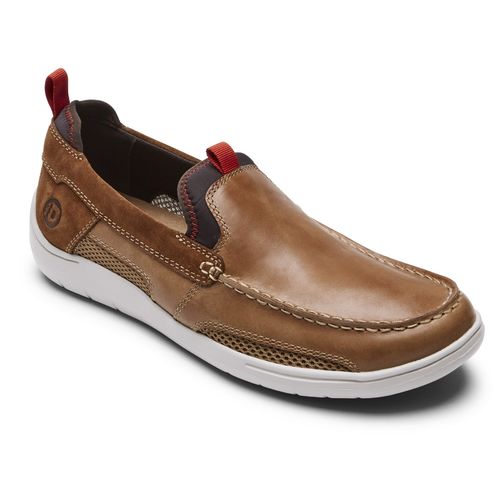 Dunham Fitsmart Men's Slip-on Loafer Shoe - Tan - Angle