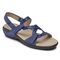 Aravon Power Comfort S-strap Women's Comfort Sandal - Blue Multi - Angle