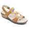 Aravon Power Comfort S-strap Women's Comfort Sandal - Tan Multi - Angle
